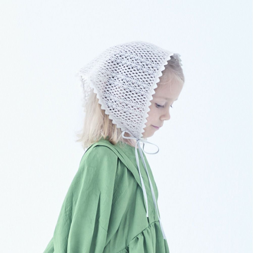 エルフィンフォルク] Crochet Lace ボンネット アイボリー｜子供服の