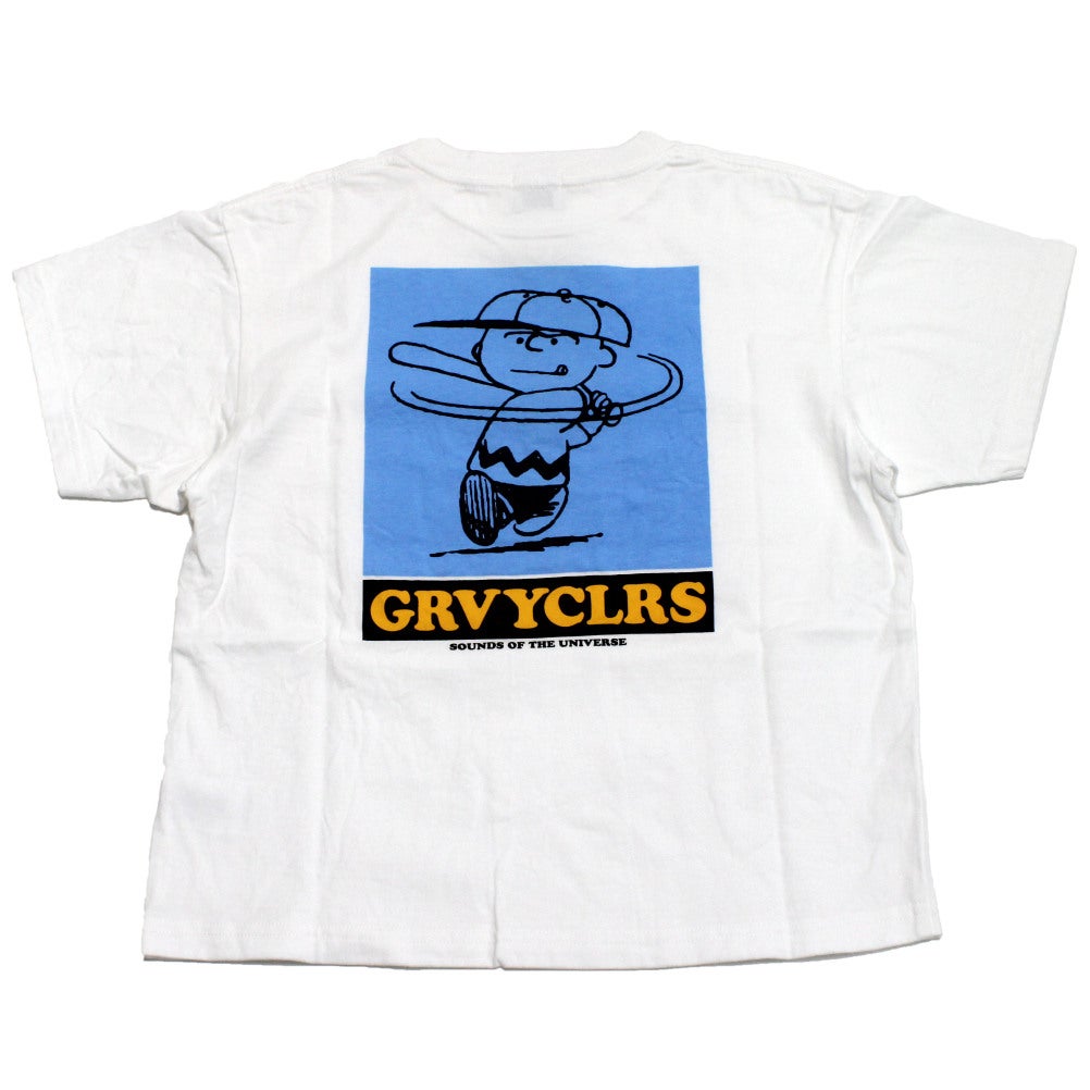 グルーヴィーカラーズ] テンジク SNOOPY BASEBALL TEE 1W白｜子供服の