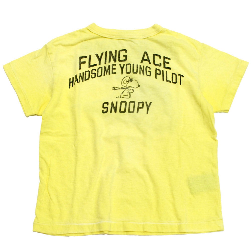 DENIM DUNGAREE×SNOOPYテンジクSNOOPYフットボールTEE デニムダンガリー×スヌーピー] ビンテージテンジク SNOOPY HERO TEE