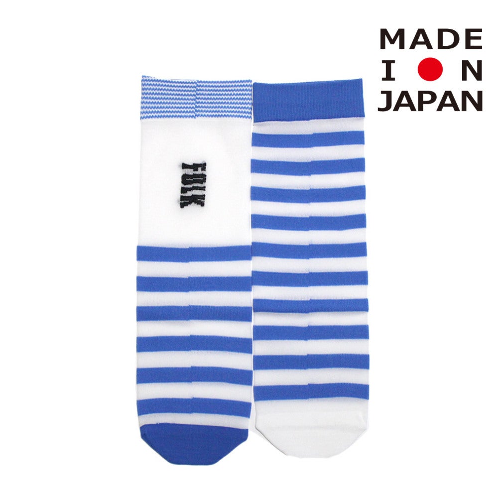 オフホワイト×ブルー