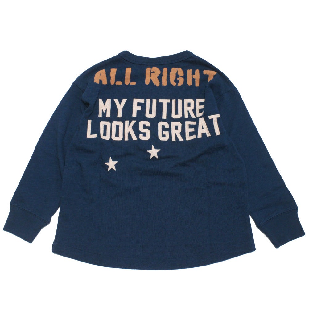 デニムアンドダンガリー] テンジク ALL RIGHT L/S TEE 4NV紺｜子供服の