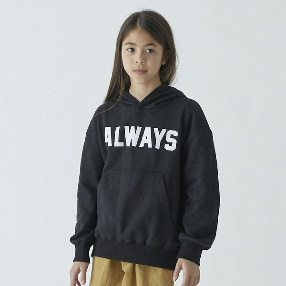 ジェネレーター] ALWAYS パーカー ブラック(BK)｜子供服の通販 ミリバール