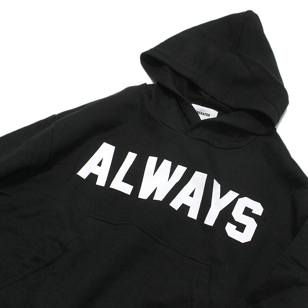 always パーカー Sサイズ ジェネレーター] ALWAYS パーカー ブラック(BK)｜子供服の通販 ミリバール