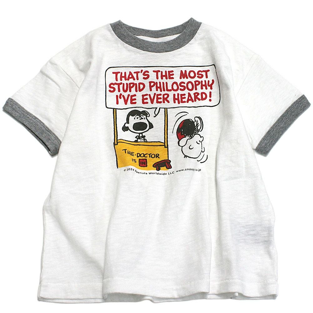 新品　デニムダンガリー✖️スヌーピー Tシャツ　02 デニムダンガリー×スヌーピー] テンジク SNOOPY STUPID TEE 1W白｜子供