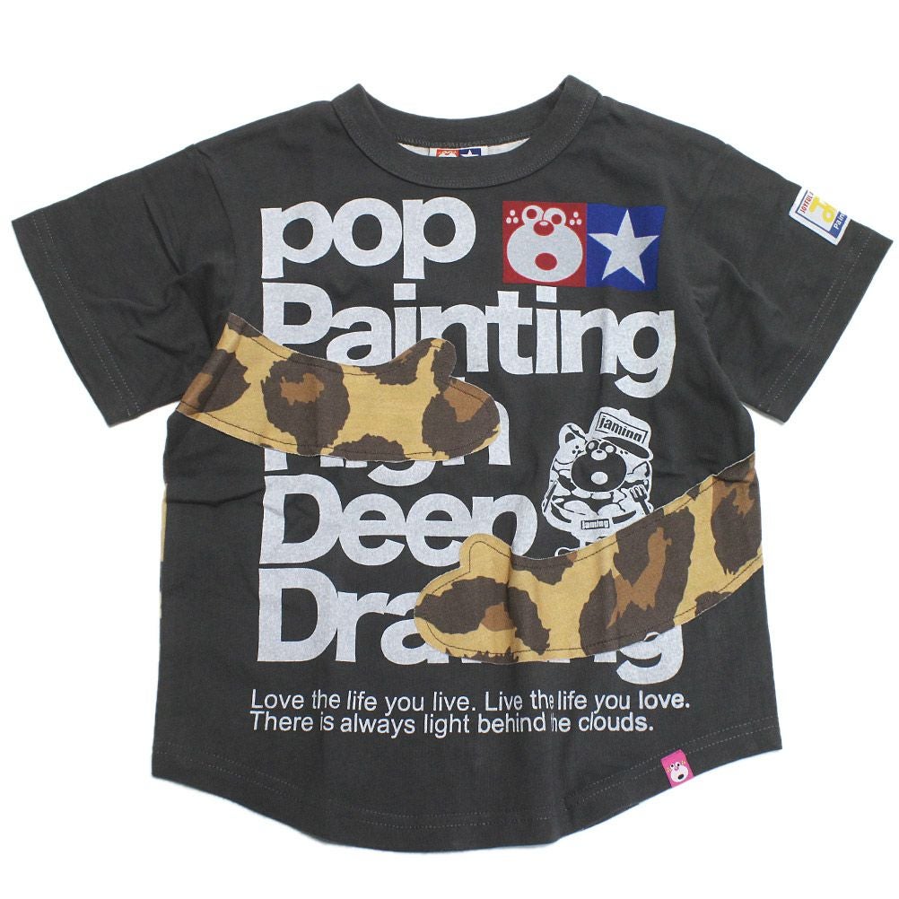 ジャム] クマじゃダメか ラウンドTシャツ Cグレー｜子供服の通販