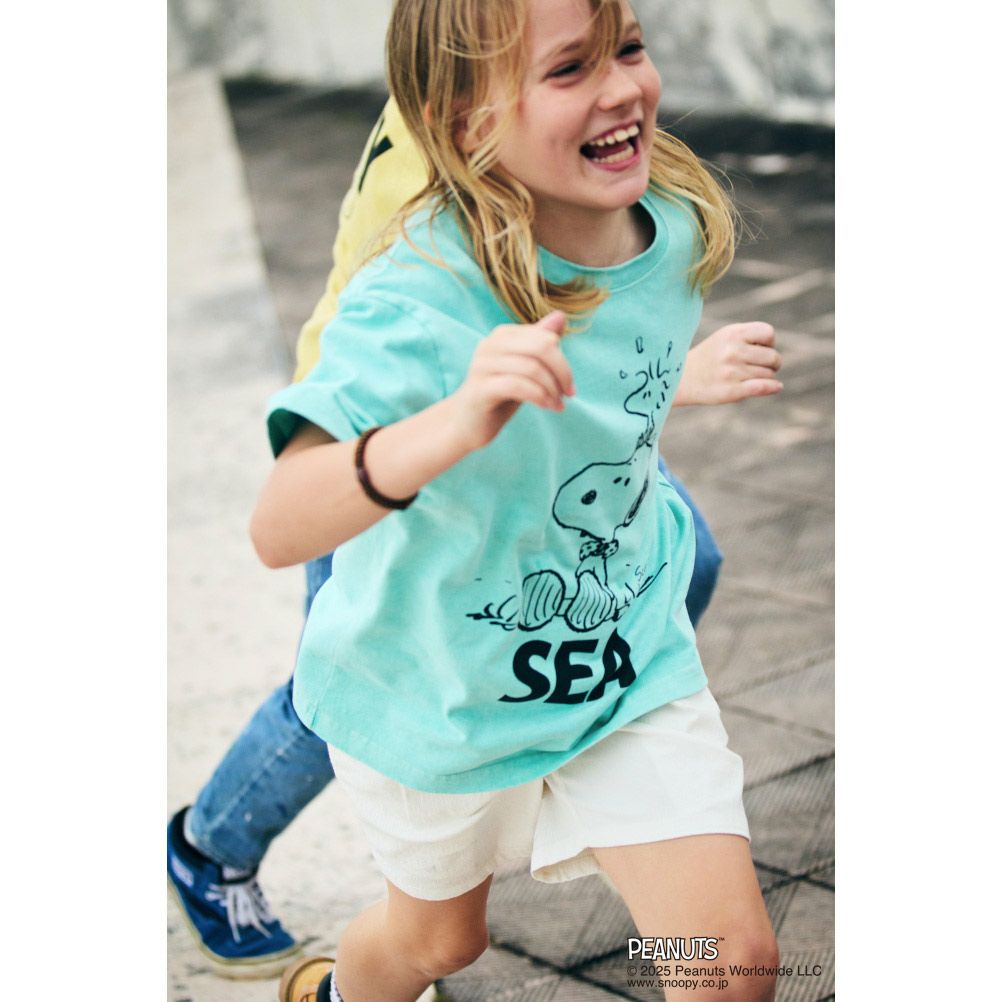 スムージー] 【SMOOTHY×WIND AND SEA】PGT Snoopy Tシャツ サックス