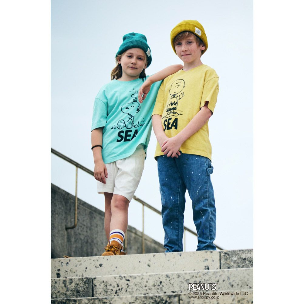 スムージー] 【SMOOTHY×WIND AND SEA】PGT Snoopy Tシャツ サックス