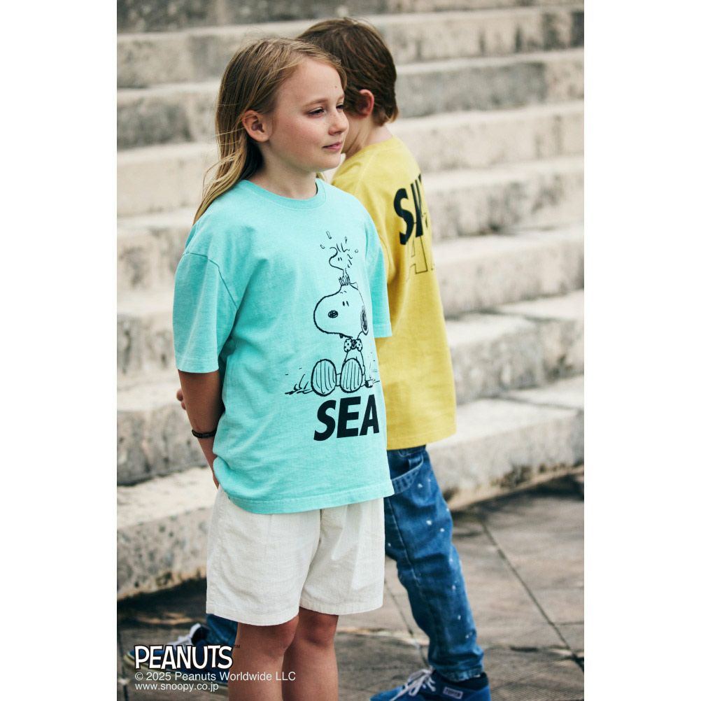スムージー] 【SMOOTHY×WIND AND SEA】PGT Snoopy Tシャツ サックス
