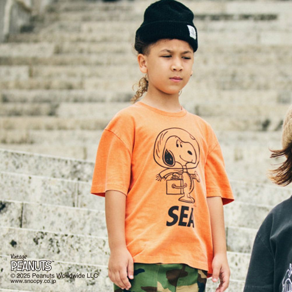 スムージー] 【SMOOTHY×WIND AND SEA】PGT Snoopy Tシャツ オレンジ