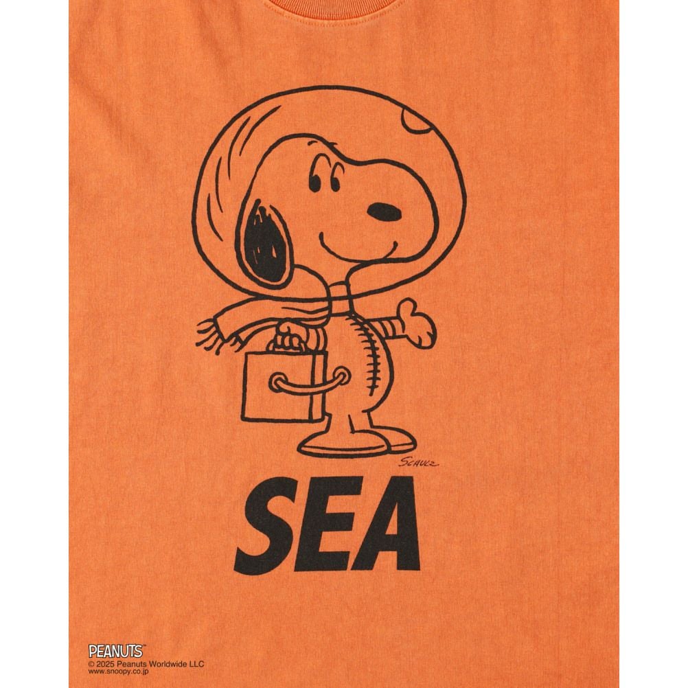 スムージー] 【SMOOTHY×WIND AND SEA】PGT Snoopy Tシャツ オレンジ