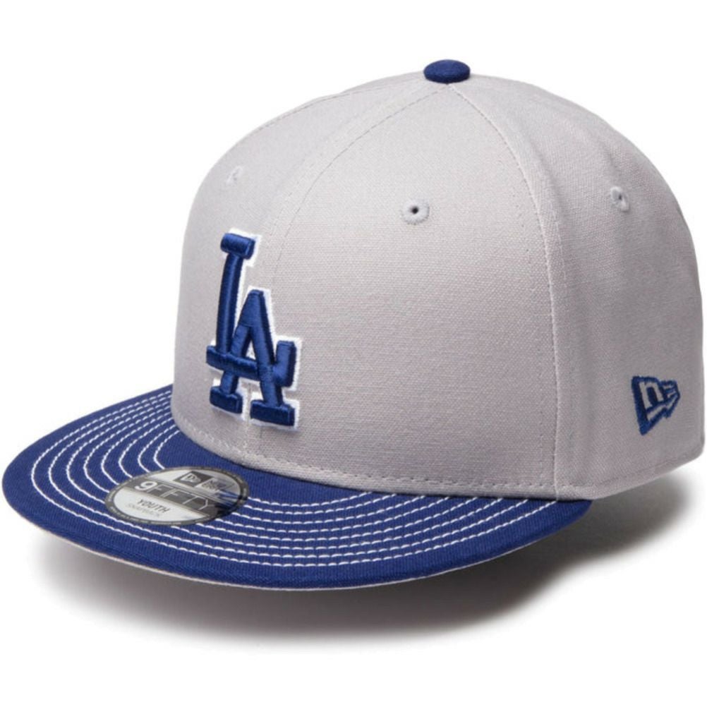 とど ニューエラキッズ] YOUTH 9FIFTY DUCK WH STITCH LOSDOD CAP グレー
